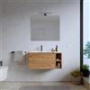 DEGHI Mobile bagno sospeso 80 cm rovere gold con lavabo - Koda Pop