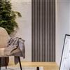 DEGHI Pannello fonoassorbente boiserie 60x240h cm nero con listelli nero effetto legno - Bjorn