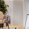 DEGHI Pannello fonoassorbente boiserie 60x240h cm bianco con listelli cashmere - Bjorn