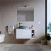 DEGHI Mobile bagno sospeso 80 cm bianco opaco con top - Koda Pop