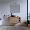 DEGHI Mobile bagno sospeso 80 cm rovere gold con top - Koda Pop