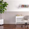 DEGHI Set 2 pannelli fonoassorbenti boiserie 60x120h cm bianco con listelli cashmere - Bjorn