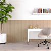 DEGHI Set 2 pannelli fonoassorbenti boiserie 60x120h cm bianco con listelli rovere chiaro - Bjorn