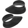 Mobestech Coperture di Protezione per Oculari del Telescopio in Gomma 29-33mm, Tappi Antiriflesso per Microscopio e Binocoli, Morbide e Resistenti per Uso Outdoor e Birdwatching, Set da 2