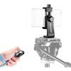 Neewer Staffa Verticale di Smartphone con Rilascio Otturatore a Distanza di Bluetooth, Adattatore per Treppiedi per iPhone Samsung e altri cellulari entro 4.3-5.5 pollici Schermo