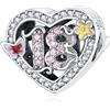 Annmors Charm Ciondolo Numero 925 Argento Sterling Anniversario Compleanno Pendenti per Donne Braccialetti e Collane