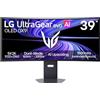 LG UltraGear evo AI Monitor Gaming OLED 39" 5K2K 5120x2160 Curvo 21:9, 165Hz / 330Hz Dual Mode, 0.03ms, HDR True Black 500, G‑Sync, FreeSync Premium Pro, HDMI 2.1, DisplayPort 2.1, USB‑C