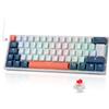 Redragon K617 Tastiera Gaming Meccanica 60% Cablata RGB HotSwap 62 Tasti