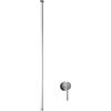 BiaoTeng Rubinetto per Lavabo Incasso Muro Rubinetto Soffitto Monocomando Caldo e Freddo Ottone Miscelatore da Incasso Lavabo Bagno Grigio