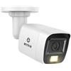 ANNKE Telecamera di sicurezza 4K Add on Bullet con cavo, visione notturna IR da 24,4 m, visione notturna a colori, IP67, obiettivo da 2,8 mm, angolo di visione 108° per monitorare