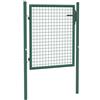 vidaXL Cancello per Recinzione in Acciaio 100x75 cm Verde