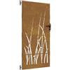 vidaXL Cancello da giardino 85x175 cm in acciaio Corten con design erba