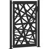 vidaXL Cancello da giardino nero 100x150 cm in acciaio design leggero