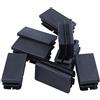 Cuasting - Tappi di chiusura rettangolari in nera, 20 x 40 mm, confezione da 8 pezzi