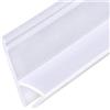 Generic 5 Metri F/H/U Forma di Gomma di Silicone Doccia Camera Porta Finestra Vetro Guarnizione Striscia Meteo per 6/8/10/12 Mm Vetro H-10MM