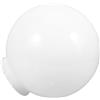 Homoyoyo Paralume Sferico Bianco in Acrilico Resistente All'usura alla Deformazione per Lampade da Esterno e Giardini, Copertura Globo per Applique e Lampadari