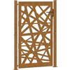 vidaXL Cancello da giardino 100x150 cm in acciaio corten design leggero