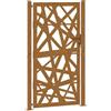 vidaXL Cancello da giardino 100x200 cm in acciaio corten design leggero