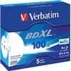 Verbatim BD-R XL Ink Jet Superfice Stampabile 100GB 4x, 5-pack