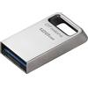 Kingston DataTraveler Micro Drive Flash USB 128GB 200MB/s Metallo USB 3.2 Gen 1 - DTMC3G2/128GB