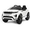 AZIAMOR Auto Elettrica Land Rover Evoque 12V per Bambini con Telecomando colore Bianco