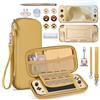 innoAura Custodia Switch Lite 18 in 1 Set di accessori per Switch Lite con Custodia da trasporto Switch Lite, Custodia per giochi Switch, Proteggi schermo Switch Lite, Supporto Switch (Marrone)