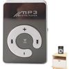 Mbiyhgta Lettore MP3: supporta lettore musicale da 8 GB, lettore MP3 portatile | Lettore MP3 portatile lettore musicale MP3 clip per lettore MP3, morsetti a 6 colori Lettore MP3 con cavo USB Auricolare