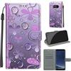 TOMYOU Cover per Samsung Galaxy S8, petalo | Antiurto Protettiva Portafoglio, Slot per Schede, Magnetica, Custodia in Pelle PU, Libro Flip,Funzione Stand
