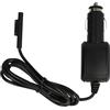 vhbw caricabatteria da auto compatibile con Microsoft Surface Studio 2, Pro 8, Pro X, Pro 5, Pro 7, Pro 6 tablet - Caricatore da 12V nero