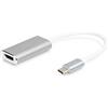 DIGITUS Adattatore grafico USB Type-C, da USB Type-C a HDMI Type A, 4K Ultra HD 30Hz, 3840x2160 Pixel, alluminio