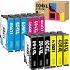 ABD 604XL Cartuccia d'inchiostro compatibile con Epson 604XL 604XL per XP-3200 XP-3205 XP-4200 XP-4205 XP-2200 XP-2205 WF-2910 WF-2930 WF-2935 WF-2950 (3 Nero, 3 Giallo, 3 Magenta, 3 Ciano)