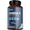 Suprapet Omega 3 per Cani e Gatti Olio di Pesce, EPA, DHA e Vitamina E 80 Perle. Mangime Complementare Naturale per Pelo e Articolazioni (80 unità (Confezione da 1))