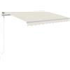 vidaXL Tenda da Sole Retrattile Automatica 300x250 cm Crema