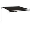 vidaXL Tenda da Sole Retrattile Automatica 400x350 cm Antracite