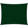 Red Cup Living vidaXL Parasole a Vela Oxford Rettangolare 3,5x5 m Verde Scuro