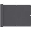 vidaXL Paravento Balcone Antracite 75x500 cm in Tessuto Oxford