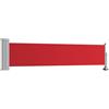 vidaXL Tenda Laterale Retrattile per Patio 60x300 cm Rossa