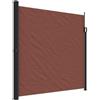 vidaXL Tenda da Sole Laterale Retrattile Marrone 200x600 cm