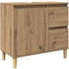 vidaXL Mobile Sottolavabo Rovere Artigianale 65x33x60 cm in Truciolato