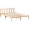 vidaXL Letto Extra Lungo senza Materasso 160x210 cm in Legno di Pino