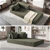 Fabulcozy Divano Letto 2 In 1 In Velluto A Coste - Pieghevole Con Braccioli, Rivestimento Lavabile, Design Moderno Per Spazi Ridotti