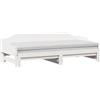 vidaXL Divano Letto con Letto Estraibile Bianco 90x200cm Massello Pino