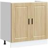 vidaXL Mobile Base lavello Porto Rovere Sonoma 80x46x81,5cm Truciolato, Mobile Base Cucina, lavello Cucina Mobile Base, lavello Base