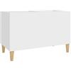 vidaXL Platenkast 74,5x38x48 cm bewerkt hout wit