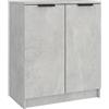 vidaXL Scarpiera Grigio Cemento 59x35x70 cm in Legno Multistrato