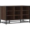 vidaXL Schoenenbank 84x40x53,5 cm bewerkt hout en metaal bruin eiken