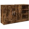 vidaXL Mobile Lavabo Rovere Fumo 90x29x55 cm in Truciolare