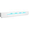 vidaXL Mobile Porta TV con Luci LED Bianco 300x35x40 cm