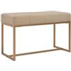 vidaXL Bankje 80 cm fluweel beige