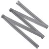 Aerzetix - Set di 3 Cerniere Lampo a Spirale n. 5 da 200 cm separabili con cursore | in Metallo, Nylon e Poliestere | Cucito, creazioni Fai da Te, Tessuti, Abbigliamento | Colore Grigio